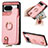 Funda Silicona Goma de Cuero Carcasa SD3 para Google Pixel 8 5G Rosa