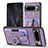 Funda Silicona Goma de Cuero Carcasa SD3 para Google Pixel 8 Pro 5G Morado