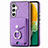 Funda Silicona Goma de Cuero Carcasa SD3 para Samsung Galaxy A04s Morado