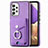 Funda Silicona Goma de Cuero Carcasa SD3 para Samsung Galaxy A32 5G Morado