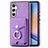 Funda Silicona Goma de Cuero Carcasa SD3 para Samsung Galaxy A34 5G Purpura Claro