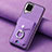 Funda Silicona Goma de Cuero Carcasa SD3 para Samsung Galaxy M32 4G Morado