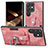 Funda Silicona Goma de Cuero Carcasa SD3 para Samsung Galaxy S24 Ultra 5G Rosa