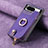 Funda Silicona Goma de Cuero Carcasa SD4 para Google Pixel 8 5G Morado