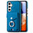 Funda Silicona Goma de Cuero Carcasa SD4 para Samsung Galaxy A14 5G Azul