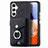 Funda Silicona Goma de Cuero Carcasa SD4 para Samsung Galaxy A14 5G Negro