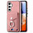 Funda Silicona Goma de Cuero Carcasa SD4 para Samsung Galaxy A14 5G Rosa