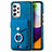 Funda Silicona Goma de Cuero Carcasa SD4 para Samsung Galaxy A52 4G Azul