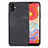 Funda Silicona Goma de Cuero Carcasa SD4 para Samsung Galaxy M04 Negro