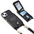 Funda Silicona Goma de Cuero Carcasa SD5 para Apple iPhone 15 Plus Negro