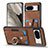 Funda Silicona Goma de Cuero Carcasa SD5 para Google Pixel 8 5G Marron