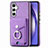 Funda Silicona Goma de Cuero Carcasa SD5 para Samsung Galaxy A54 5G Purpura Claro