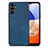 Funda Silicona Goma de Cuero Carcasa SD5 para Samsung Galaxy Jump3 5G Azul