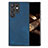 Funda Silicona Goma de Cuero Carcasa SD5 para Samsung Galaxy S24 Ultra 5G Azul