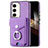 Funda Silicona Goma de Cuero Carcasa SD7 para Samsung Galaxy S24 5G Purpura Claro