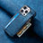 Funda Silicona Goma de Cuero Carcasa SD8 para Apple iPhone 13 Pro Max Azul