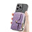 Funda Silicona Goma de Cuero Carcasa SD8 para Apple iPhone 14 Pro Max Morado