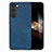 Funda Silicona Goma de Cuero Carcasa SD8 para Samsung Galaxy S24 5G Azul