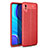 Funda Silicona Goma de Cuero Carcasa WL1 para Xiaomi Redmi 9A Rojo