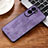 Funda Silicona Goma de Cuero Carcasa YZ1 para Huawei Honor 90 Lite 5G Purpura Claro