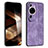 Funda Silicona Goma de Cuero Carcasa YZ1 para Huawei P60 Art Purpura Claro