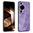 Funda Silicona Goma de Cuero Carcasa YZ1 para Huawei P60 Purpura Claro