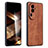 Funda Silicona Goma de Cuero Carcasa YZ1 para Oppo Reno10 Pro+ Plus 5G Marron