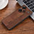 Funda Silicona Goma de Cuero Carcasa YZ1 para Xiaomi Redmi Note 13 Pro+ Plus 5G Marron