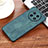 Funda Silicona Goma de Cuero Carcasa YZ2 para Huawei Nova Y91 Verde