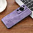 Funda Silicona Goma de Cuero Carcasa YZ2 para Huawei P60 Purpura Claro