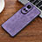 Funda Silicona Goma de Cuero Carcasa YZ2 para Oppo Reno10 5G Purpura Claro