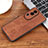 Funda Silicona Goma de Cuero Carcasa YZ2 para Oppo Reno10 Pro+ Plus 5G Marron