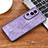 Funda Silicona Goma de Cuero Carcasa YZ2 para Oppo Reno10 Pro+ Plus 5G Purpura Claro