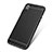 Funda Silicona Goma de Cuero L02 para Apple iPhone Xs Negro