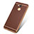 Funda Silicona Goma de Cuero para Huawei Honor 6C Pro Marron