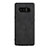 Funda Silicona Goma de Cuero R05 para Samsung Galaxy Note 8 Duos N950F Negro