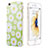 Funda Silicona Goma Flores para Apple iPhone 6 Verde