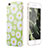 Funda Silicona Goma Flores para Apple iPhone 6S Plus Verde