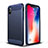 Funda Silicona Goma Mate para Apple iPhone Xs Azul