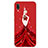 Funda Silicona Goma Vestido de Novia Carcasa S01 para Huawei Nova 3e Rojo