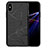 Funda Silicona Line R01 para Apple iPhone Xs Negro