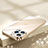 Funda Silicona Ultrafina Carcasa Transparente Bling-Bling LD2 para Apple iPhone 15 Pro Oro