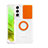 Funda Silicona Ultrafina Carcasa Transparente con Anillo de dedo Soporte S01 para Samsung Galaxy S21 FE 5G Naranja