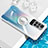 Funda Silicona Ultrafina Carcasa Transparente con Magnetico Anillo de dedo Soporte BH1 para Xiaomi Redmi Note 11S 5G Blanco