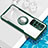 Funda Silicona Ultrafina Carcasa Transparente con Magnetico Anillo de dedo Soporte BH1 para Xiaomi Redmi Note 11S 5G Verde