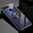 Funda Silicona Ultrafina Carcasa Transparente con Magnetico Anillo de dedo Soporte C01 para Huawei Honor View 20 Negro