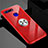 Funda Silicona Ultrafina Carcasa Transparente con Magnetico Anillo de dedo Soporte C01 para Huawei Honor View 20 Rojo