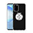 Funda Silicona Ultrafina Carcasa Transparente con Magnetico Anillo de dedo Soporte C01 para Samsung Galaxy S20 5G Plata