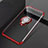 Funda Silicona Ultrafina Carcasa Transparente con Magnetico Anillo de dedo Soporte C02 para Huawei Mate 20 X 5G Rojo