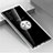 Funda Silicona Ultrafina Carcasa Transparente con Magnetico Anillo de dedo Soporte C02 para Samsung Galaxy Note 10 Claro